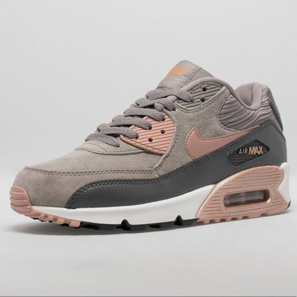 Nike Air Max 90 Rose Gold/Grey/Taupe Size 8.5